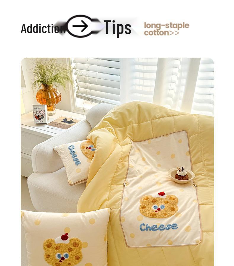 2025 Foldable Car Interior Cushion & Blanket: Converts Between Backrest Pillow and Air Conditioning Quilt
