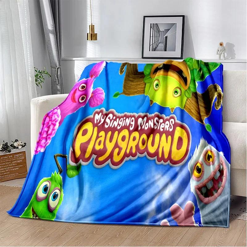 My Singing Monsters Video Game Cartoon Soft Plush Blanket,Flannel Blanket Throw Blanket for Living Room Bedroom Bed Sofa Picnic