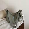 Atmospheric Commuting Solid Color Simple Texture Shoulder Messenger Bag Summer New Tote Bag Fashion Dumpling Bag