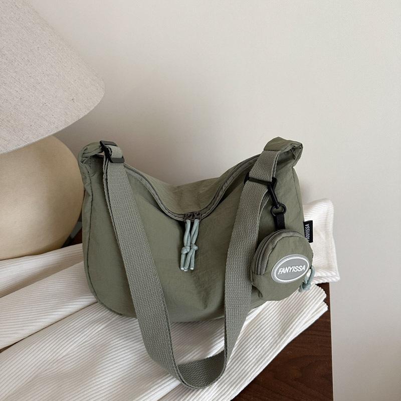 Atmospheric Commuting Solid Color Simple Texture Shoulder Messenger Bag Summer New Tote Bag Fashion Dumpling Bag