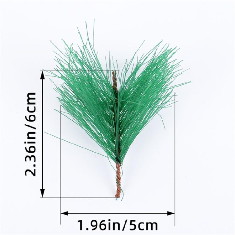 Künstlicher Kiefernnadelzweig Weihnachten Künstliches Grün Kiefernzweig Blatt