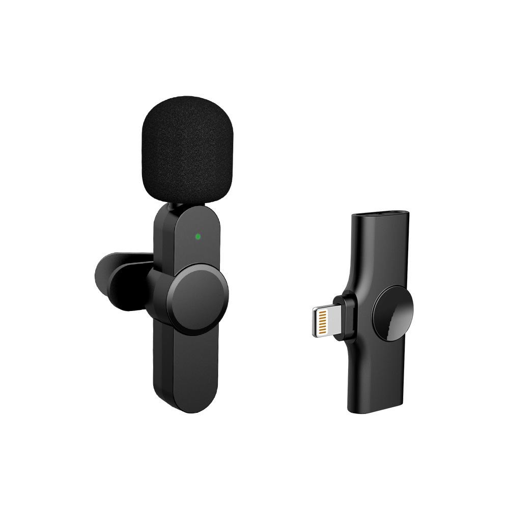 2,4G Drahtloses Ansteckmikrofon mit intelligenter Rauschunterdrückung für Live-Streaming, Kurzvideos und Tonaufnahmen
