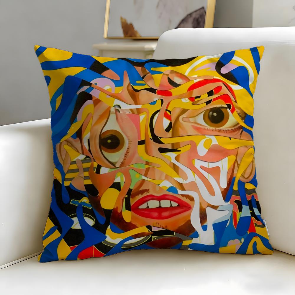 popular singer Mac Miller Cushion Cover Soft & Easy-Wash Pillow Case – Versatile for Couch, Bed, Travel and Office