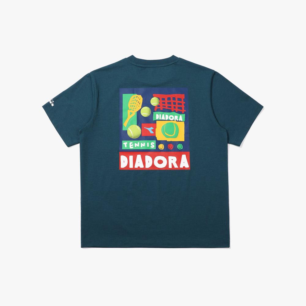 Diadora Airtex Graphic T-Shirt Turquoise