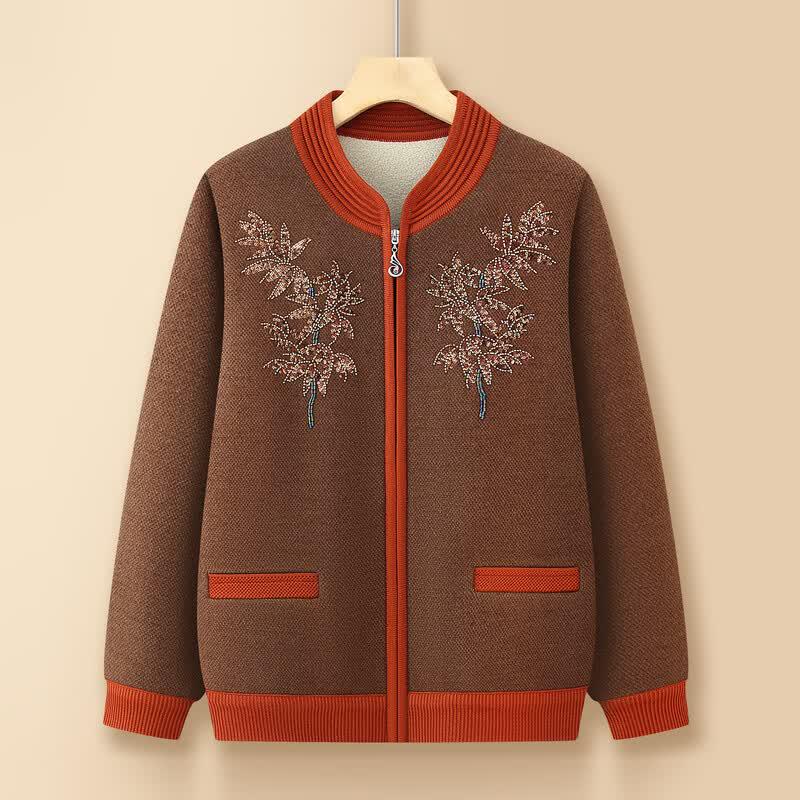 Yalu Women's Plush Lined Knitted Cardigan