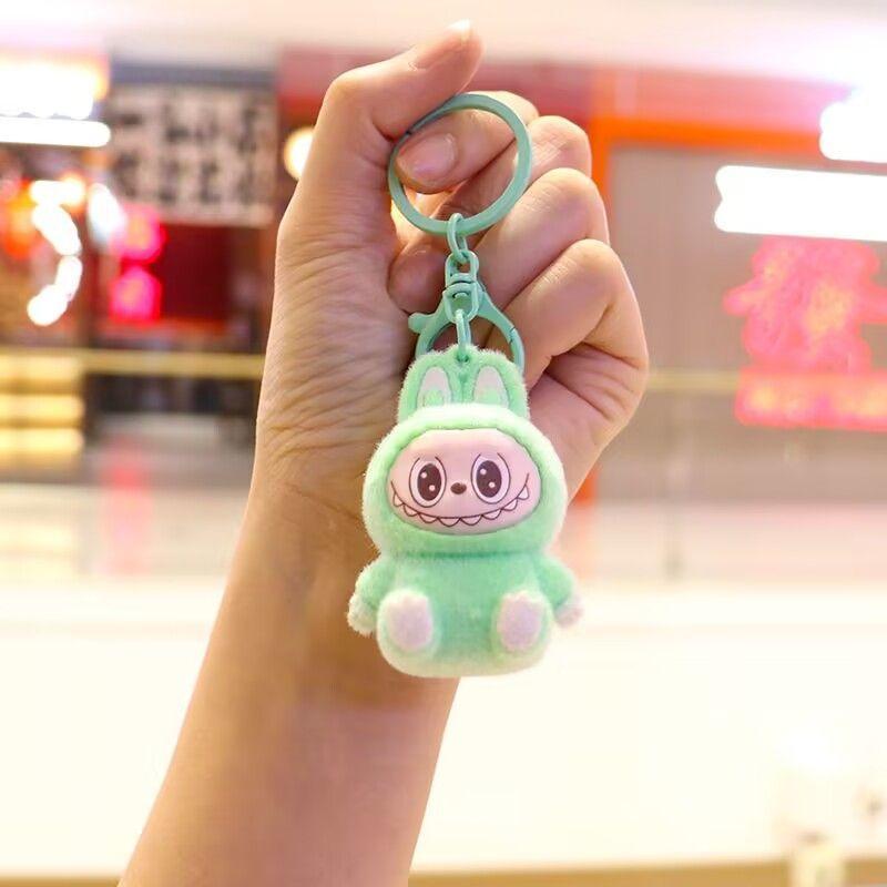 New Plush Fabric Pendant Keychain Style Plush Mini Bag Creative Plush Hanging Decoration