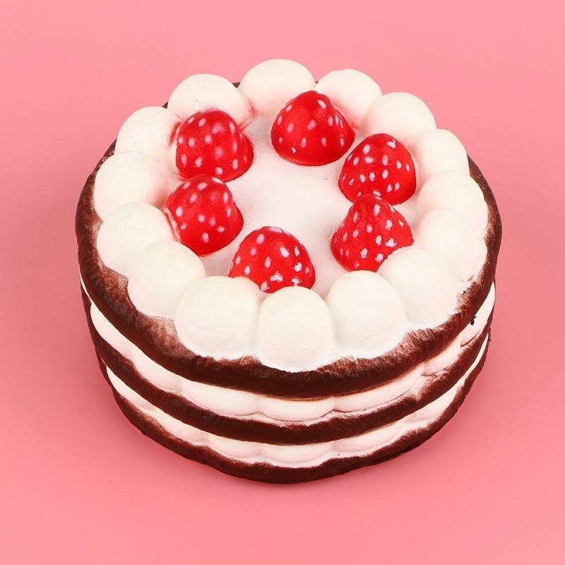 Stress Reliever Toy , Kemilove Slow Rising  Slice Cake Cream Scented Slow Rising Hand Wrist Toy