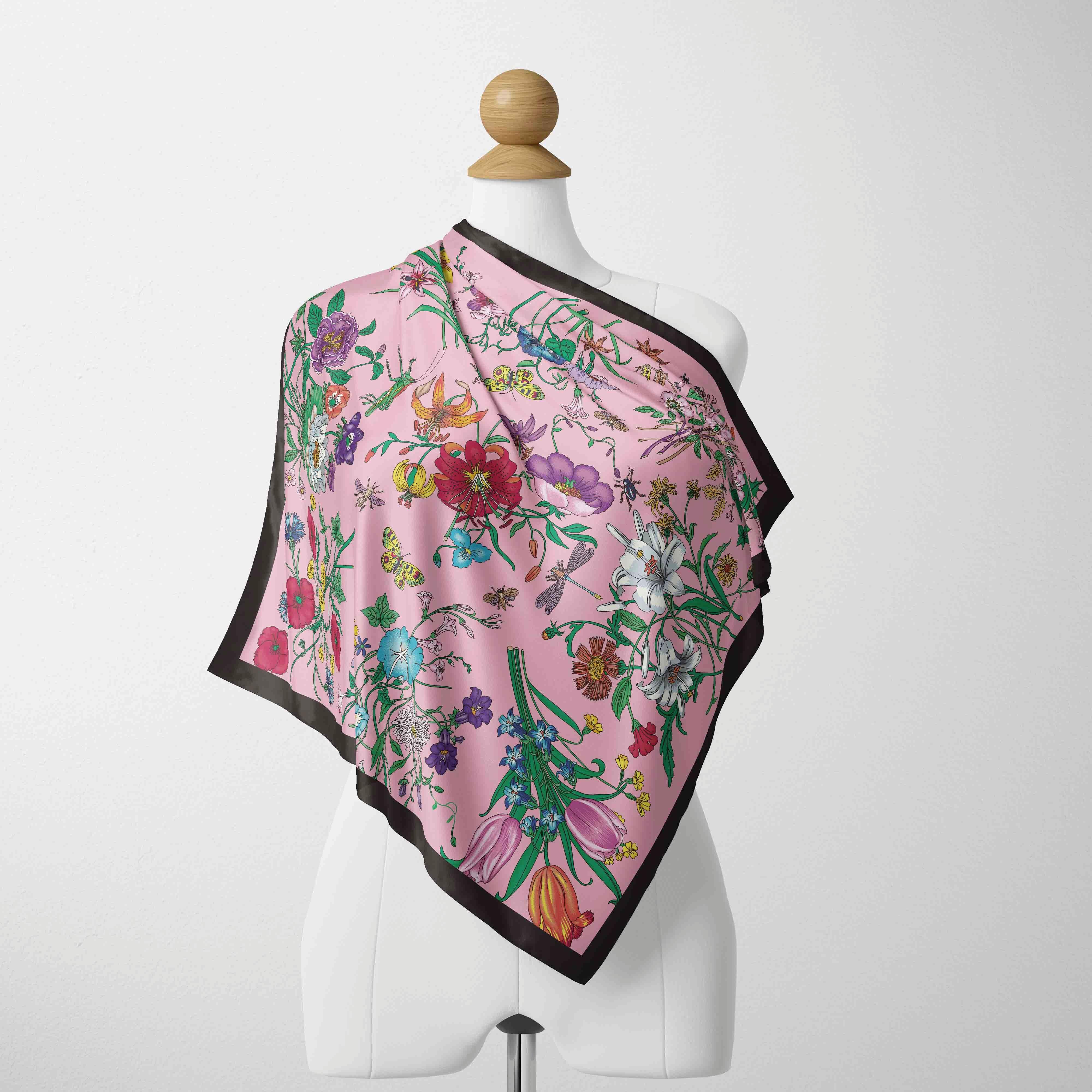 

70cm*70cm Designer Print Summer New Arrival Fashion Chiffon Headbands Bandana Female Scarves Female Silk Scarves 70CM 27inch