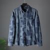 Retro Long-Sleeved Export Plaid Shirt