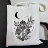 Gothic Mushroom Damen Umhängetasche Canvas Tasche Harajuku Shopper Tasche mit hoher Kapazität Mode Lässige Umhängetaschen Tote Shopper Tasche