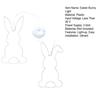 2 Pcs Easter Window Light Battery Operated LED Bunny Silhouette Lights Suction Hanging Fairy String Light for Indoor Outdoor Decor