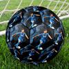 Cristiano Ronaldo Cr7 Juventus Action Size 5 Soccer Ball Machine-Stitched Indoor/Outdoor Training and Matches Perfect Commemorative Gift for Soccer Lo