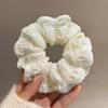 Sweet Korean Style Oversized Chiffon Scrunchies, Retro Fold Design Fashion Hair Accessory