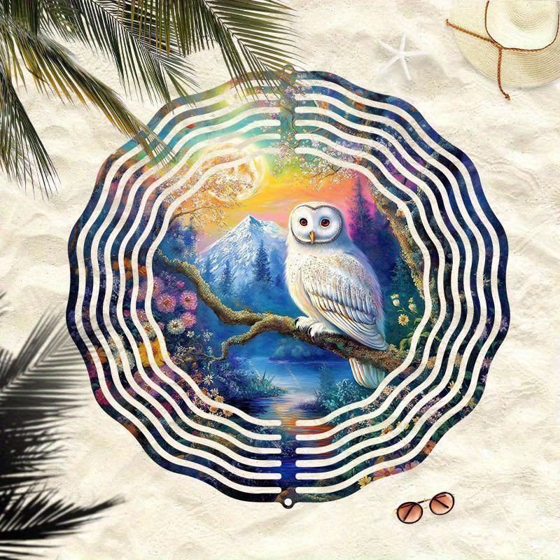 10 Zoll Hängender Windspinner mit 360-Grad-Haken für Balkon-Gartendekor Frühling Sommer Außendekoration