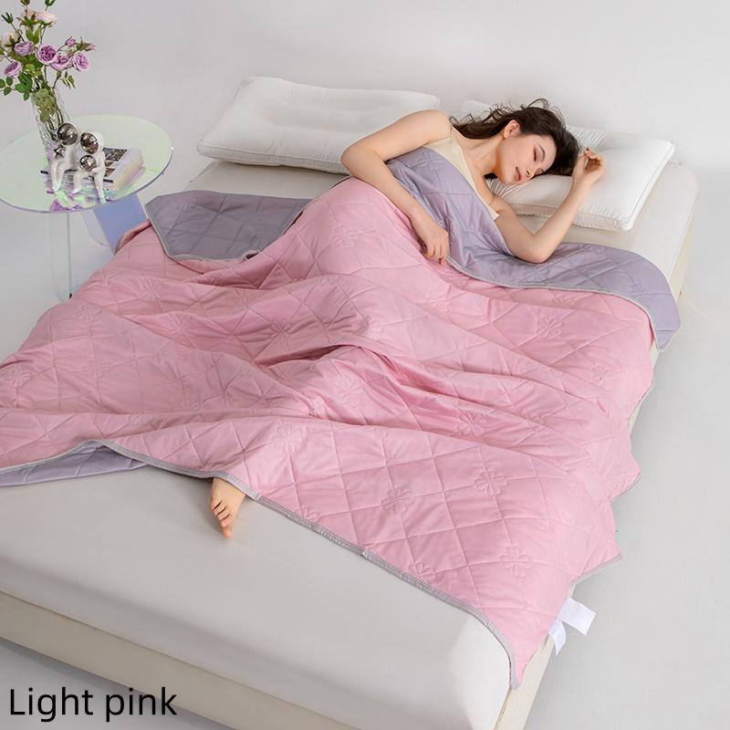 Nouvelle Couverture Rafraîchissante Douce Légère Lisse Couette Climatisation Légère Couette Fraîche d'Été Couvre-lit Froid Double Face