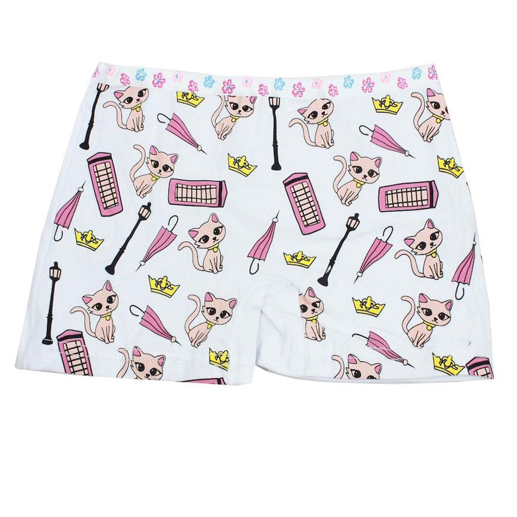 Koza Bunt gemusterte bedruckte Boxershorts für Mädchen, 10er-Pack