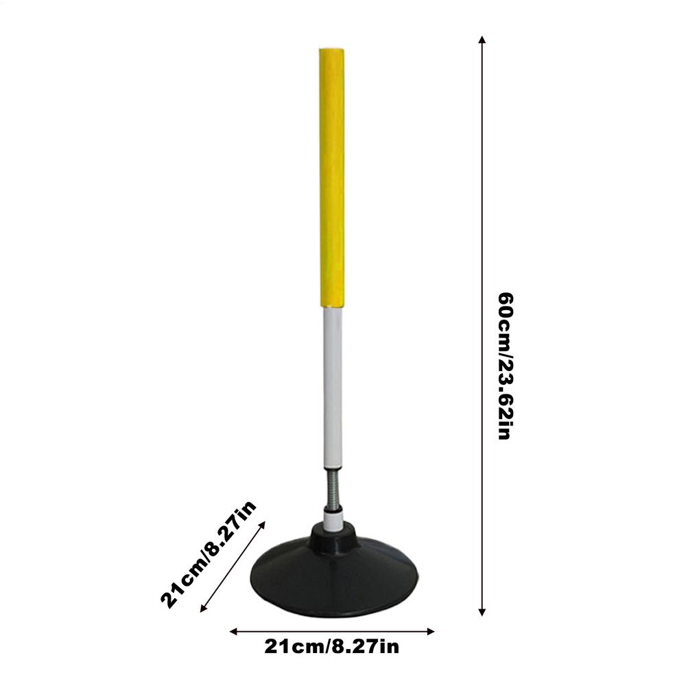 Тренировочные шесты для футбола Футбольные шесты для тренировки ловкости Шест для полосы препятствий с отскоком для баскетбола Тренировочная штанга для футбола бейсбола жёлтый
