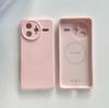 Premium liquid silicone is suitable for Xiaomi 17ProMax magnetic mobile phone case, Redmi K90 fine hole solid color sheath.