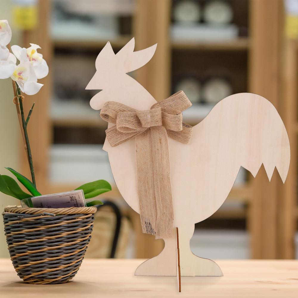 Charming Easter Rabbit Decoration For Home Decor Festive Wooden Chicken Egg Display