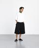 ANGLAN Double Tuck Half Slacks - Black