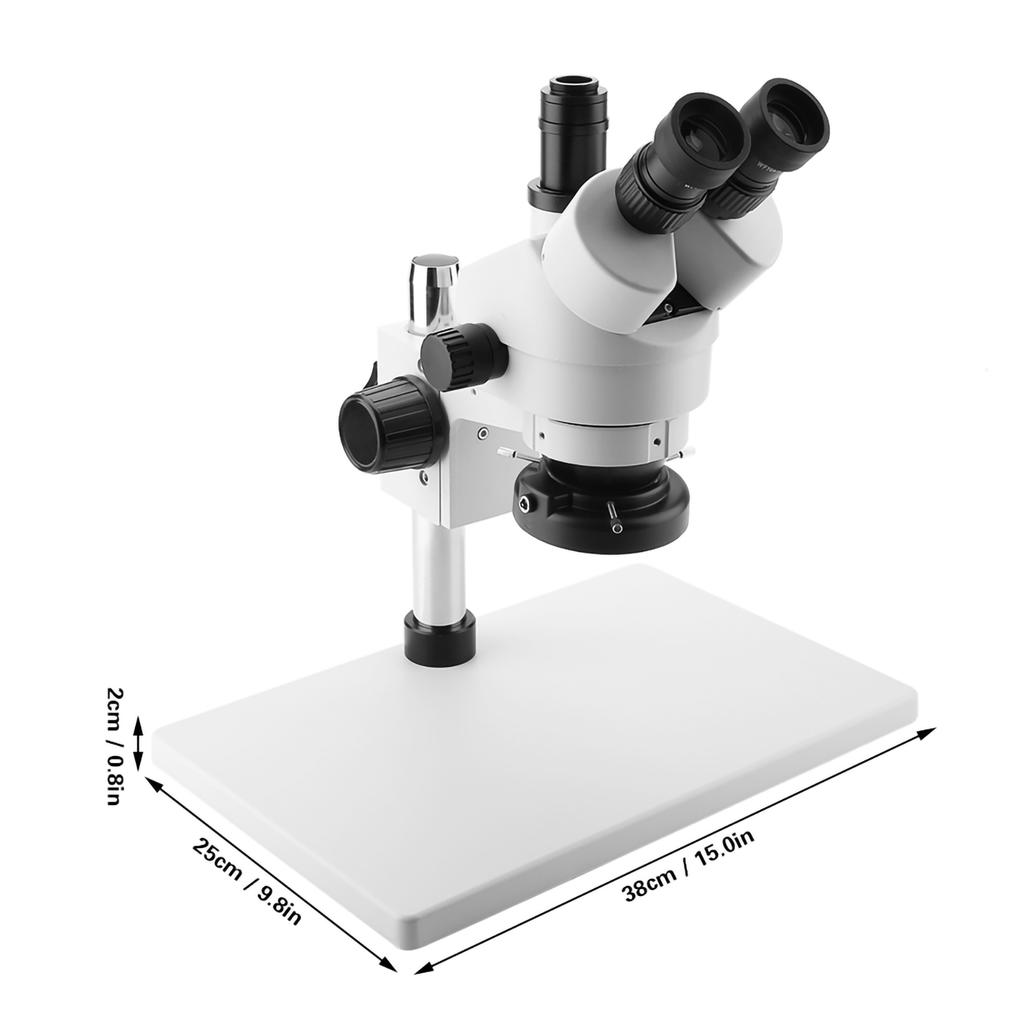 3.5X‑90X Trinocular Stereo Zoom Microscope WF10X   20mm Eyepieces
