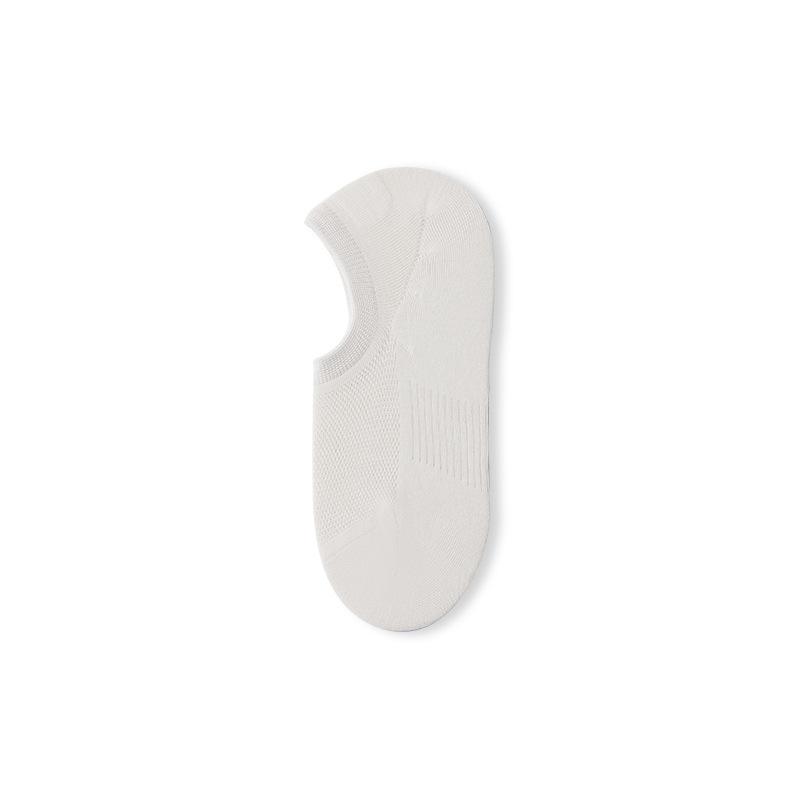 Damen Frühling und Sommer Deodorant Einfarbig Schlicht Mesh Schweißabsorption Atmungsaktiv Flachmund Kurze Socken