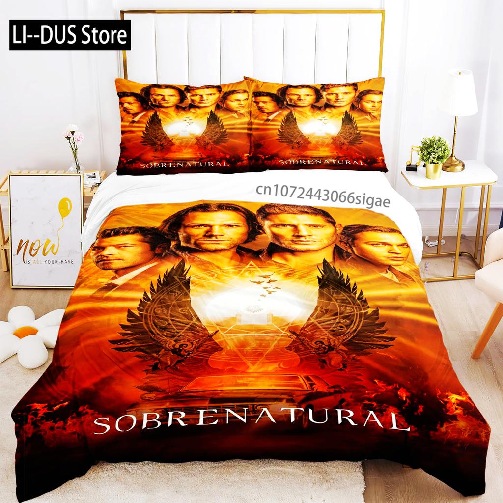 2024 Personality Supernaturalbed Sheet Duvet Pillowcase Bed Sheet Three Piece Bedding Soft Quilt