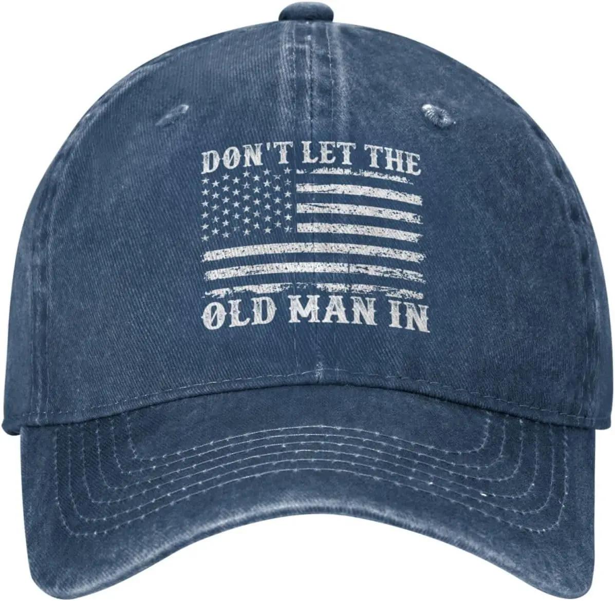 Old Man Hat Dont Let Old Man in Hat for Women Baseball Hats Vintage Hat Adjustable& 8Y