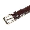 [KIETH] Smooth Leather Glass Finish Belt for Men, Dark Brown, Business, Adjustable Size, Over 50 Years of History and Craftsmanship, Made in Japan,