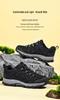 Men's Genuine Leather Lightweight Hiking & Walking Shoes, Low-Top Casual Outdoor Footwear