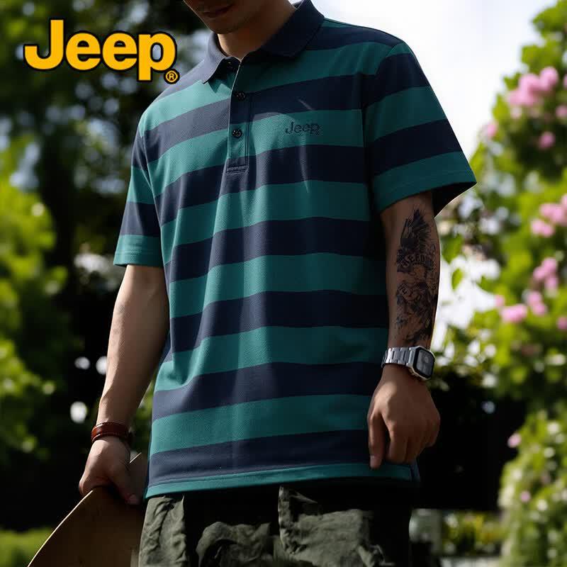 Jeep Men's Business Casual Polo Shirt