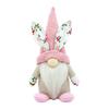Festival Handmade Rabbit Bunnies Gnomes Dwarf Elf Plush Dolls Easters Decoration for Tabletop and Book Shelf Display