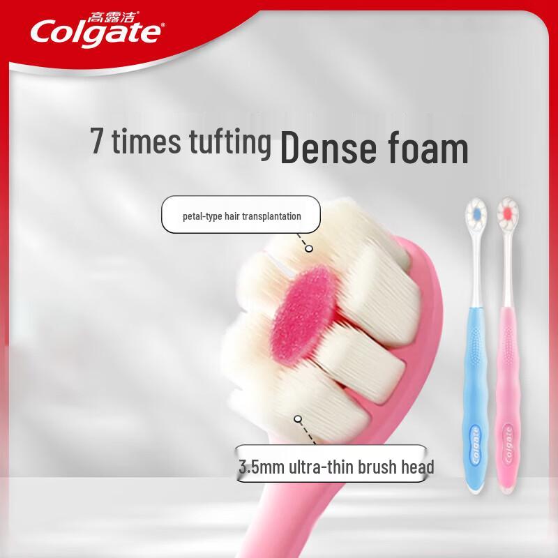 Colgate Charcoal Ultra Dense Fluffy Bristle Toothbrush Double Pack