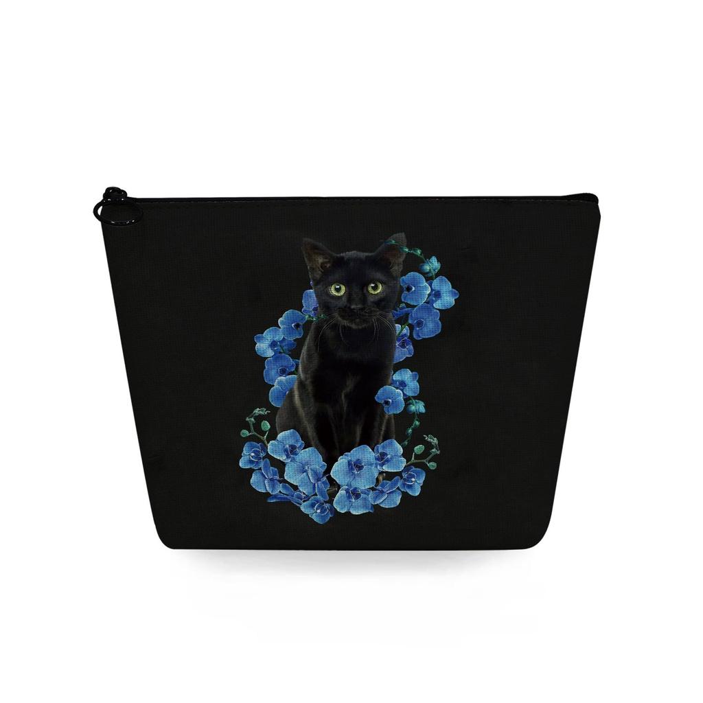 Women Cat Print Cosmetic Bag Toiletries Organize Travel Storage Case 6744