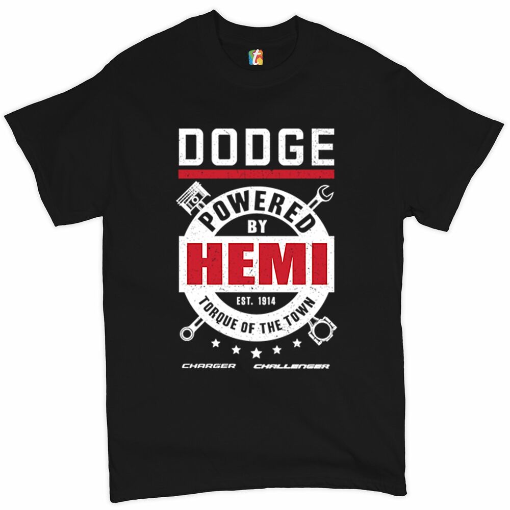 

Футболка унисекс Dodge Powered By Hemi Dodge Charger Challenger