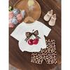 Summer Clothing Set, Children's Fashion Letter Top and Shorts, 2 Pieces of Children's Sportswear
