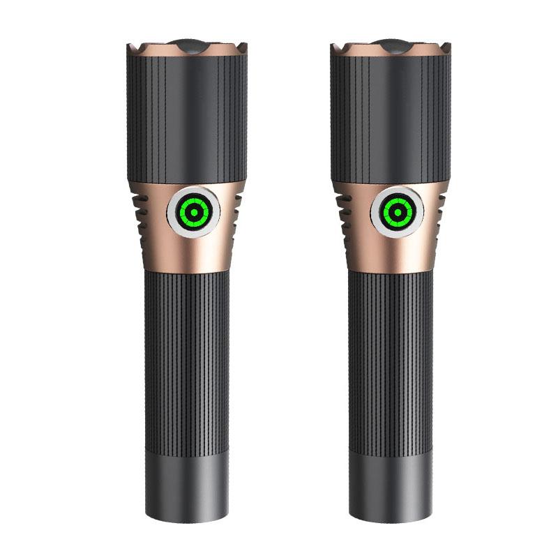 High Power Handheld Led Flashlights Portable Outdoor Camping 3 Lighting Modes Aluminum Alloy Zoomable Light Waterproof Torch