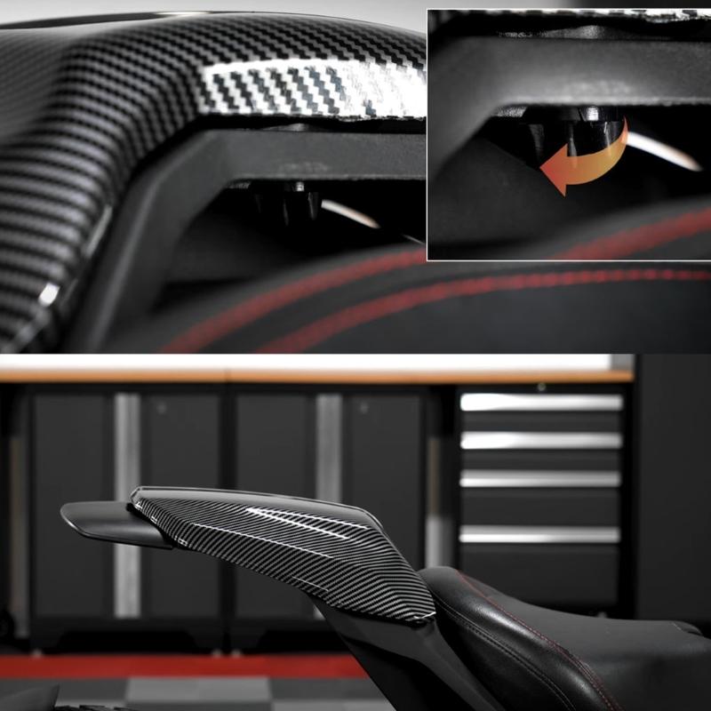 Universal Rear Seat Cowling Guard Cover Kit For Motorcycle ATV Off Roading Vehicle ABS Protection No Modification Needed
