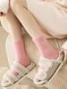Autumn Winter Fleece Bow-Tie Plush Socks Woman Cute Sweet Mid-Calf Socks Thickened Warm Home Sleep Short Socks for GirlsNon-slip