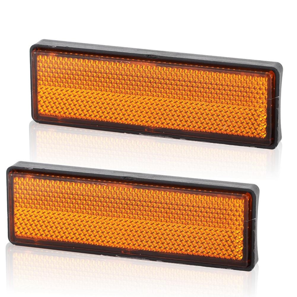 2 Pcs Plastic Motorcycle Reflectors Tail Brake Stop Marker Part Fit for Ducati Monster