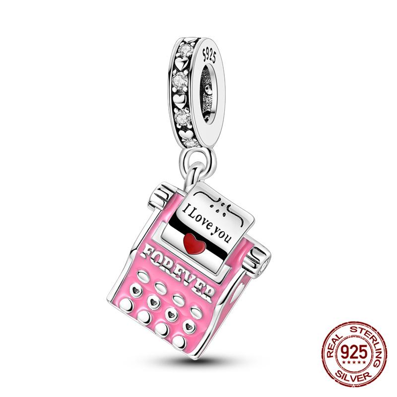 Original 100% Copper Pocket Watch Beads Camera Adventure Backpack Charms Fit Bracelet Diy Jewelry Making Women Gift