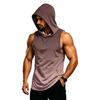 Men's Sleeveless Hooded Tank Top Muscle Fit Gym Shirt Breathable Quick Dry Workout Sleeveless Hoodie for Fitness Training