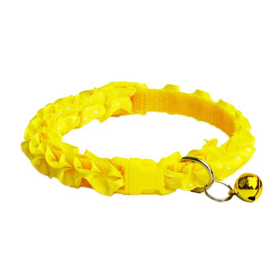 Süßes Blumendesign Hundehalsbänder Welpenhalskette mit Glockenanhänger für kleine Hunde