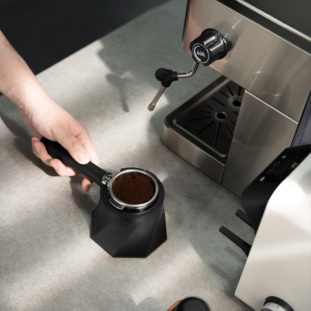 Black Coffee Tamper Holder Non-Slip Bottom Coffee Portafilter Stand Coffee Tamper Base  Kitchen