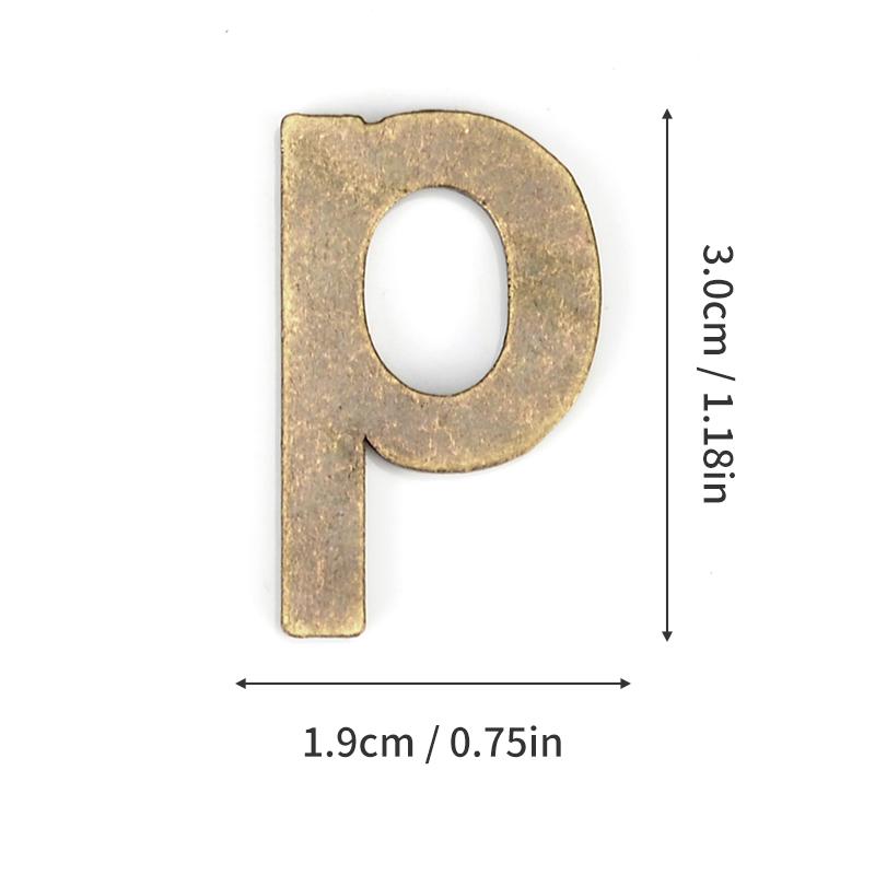 1Pcs Metal Self Adhesive House Number English Alphabet Letters for Apartment Room Door Plate Table Mailbox Number Stickers 3*2cm