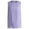 Womens/Ladies Jewel Collared Regular Sleeveless Blouse