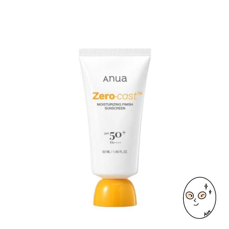 ANUA Zero-Cast Moisturizing Finish Sunscreen 50ml
