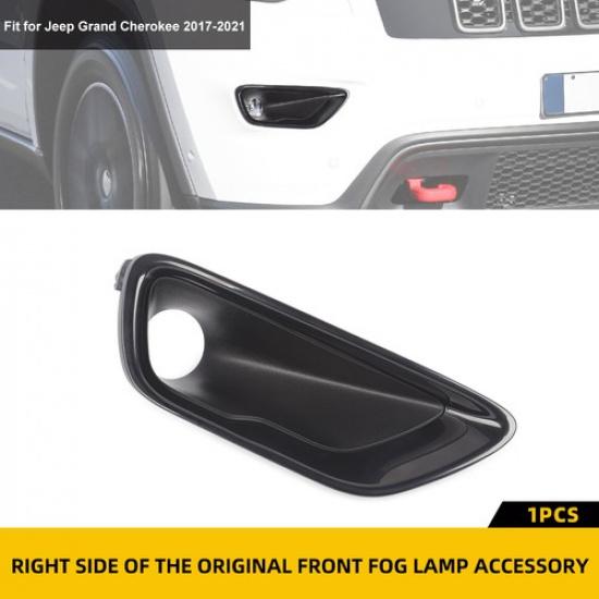 For Jeep Grand Cherokee 2017- Pair Fog Light Lamp Replace Cover Bezels Black
