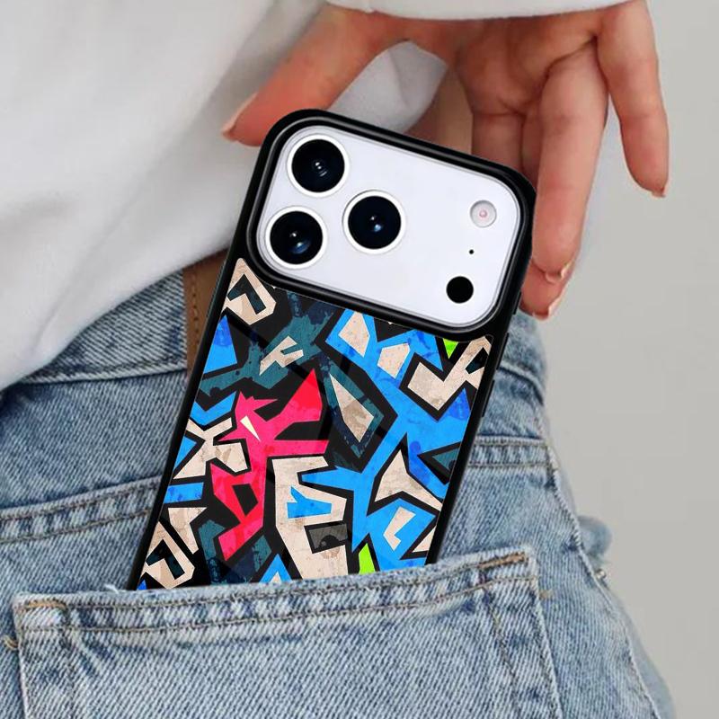 Colorful lines Abstract Graffiti art Phone Case for iPhone 16e 15 14 13 12 17 Pro Max Plus Air 17pro Cover Coque