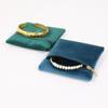 Double-Sided Zipper Jewelry Pouch Zipper Closure Jewelry Storage Bag  Jewelry Packaging